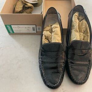 Cole Haan Air Sadie Black Leather Loafers Slip-On Comfort